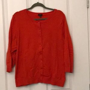 2xp Talbot’s Orange 3/4 sleeve cardigan